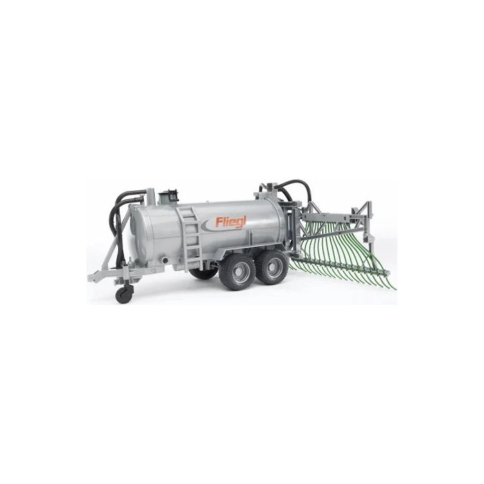 Bruder Fliegl barrel trailer with spread tubes